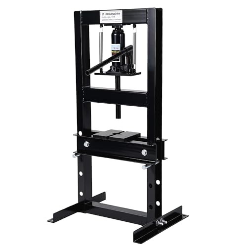 Garvee Presse hydraulique d’Atelier 6T H-Frame - Table réglable, Plateaux de pressage - Outil Robuste pour réparation Auto, redressage, Installation roulements,...