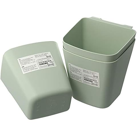 IKEA SUNNERSTA Hanging Kitchen Containers Light Green Set Cover