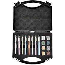 Mohs Hardness Test Pen, 2-9 Scratch Tester, with Storage Box, Industrial Mineral Identification Kit, for Ceramic Floor Glass Gems Jade Jewelry