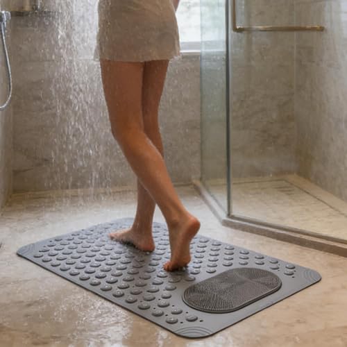 Alfombrilla de baño antideslizante con ventosas de succión anticaídas 3