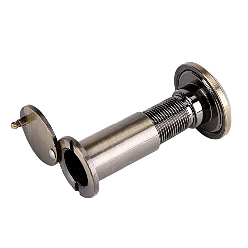 POCREATION Mirilla para puerta con ángulo de visión amplio de 200 grados, cubierta de privacidad resistente con lente de aleación de zinc, fácil instalación para puertas de madera, seguridad y puertas cortafuego de 35 mm a 60 mm (Bronce) miniatura 3