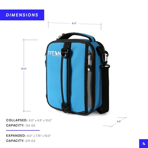 Titan High Performance Insulated Expandable Lunch Pack, Process Blue