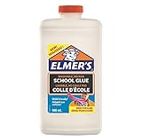 Elmer’S Colla Vinilica per la Scuola, Lavabile, Ottima per Realizzare Slime, Bianco, 946 ml, 1 Pezzo