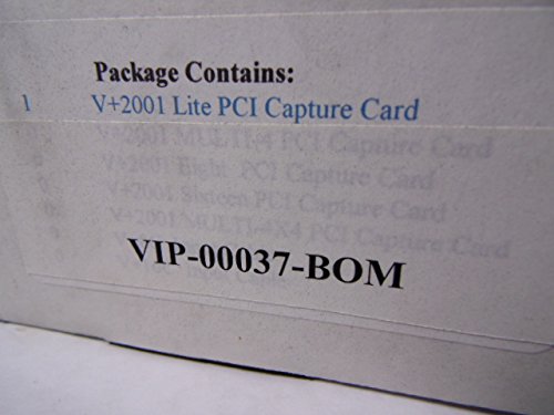 VIP-00037 Capture Card 4 Input Kit V+2001 Lite