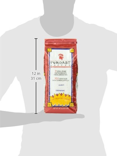 Puroast Low Acid Whole Bean Coffee, Bold Vanilla Flavor, High Antioxidant, 2.2 Pound Bag #TOP6