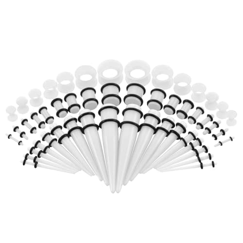 Materiali e salute: i nostri prodotti sono realizzati in acrilico e silicone di qualità, che non è la tua salute mentre espande le orecchie, ma ti fa anche sentire leggero e confortevole. Allo stesso tempo, questo materiale non danneggia l'ambiente.