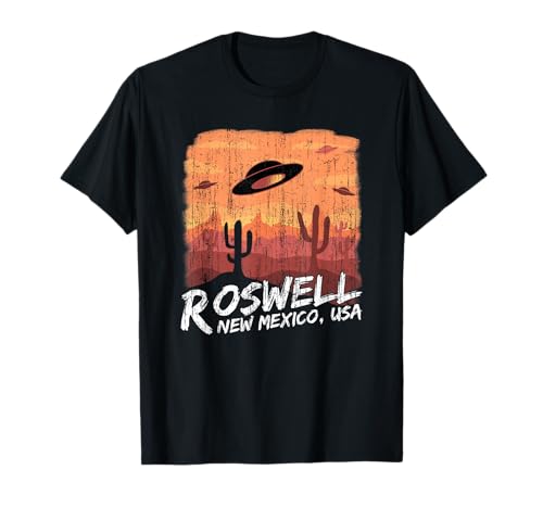 Roswell 1947 Vintage Alien Hunter UFO Secuestro Nuevo México T Camiseta