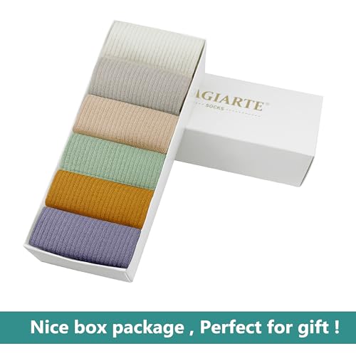 Image of MAGIARTE Womens Mini Crew Ankle Socks Athletic Casual Cotton Socks for Women