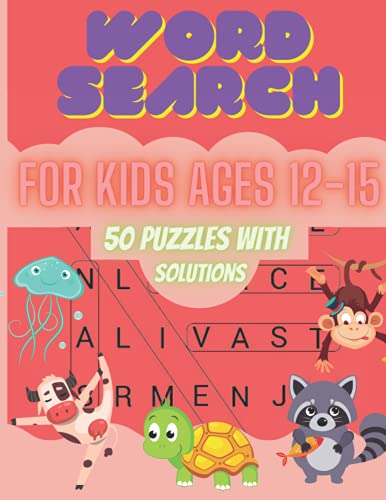 Word Search Books for Kids 12-15: Sight Words Word Search Book for Kids, Challenging Search for kids, 50 Word Search