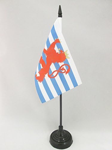 AZ FLAG, Luxembourg red lions Table Flag 4'' x 6'', Luxembourger coat of arms Office Mini Banner 100% Polyester 15 x 10 cm