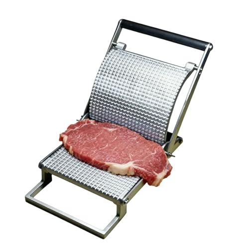 Steak Tenderizer | Presse À Attendrir La Viande | Outil Manuel pour Le Bœuf | pour Maison Appartement Restaurant Ferme Jardin BBQ Pique-Nique Extérieur Camping
