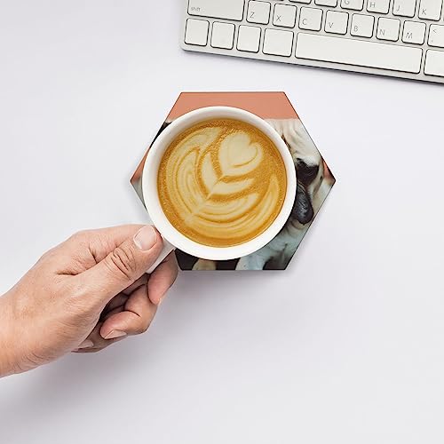 Dessous de verre en céramique avec support en métal pour table - 8