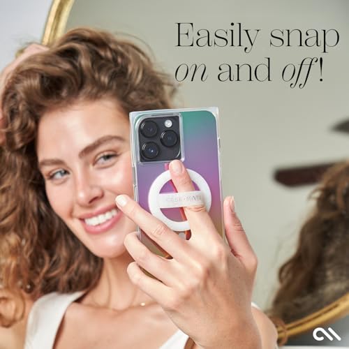 Case-Mate Magnetic Phone Grip MagSafe Loop, White Sparkle - Image 4