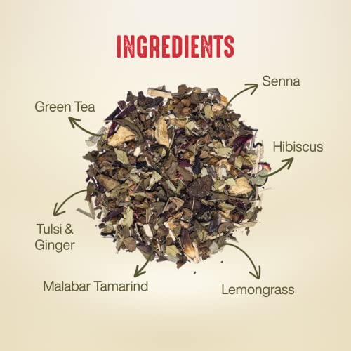 Image of Hindraj Tangerine Thakur Hibiscus Herbal Tea 18 Pyramid tea Bags Vibrant Natural Color, Ideal for Mocktails & Iced Tea, 100% Natural Ingredients Tart & Refreshing Herbal Blend, No Sugar