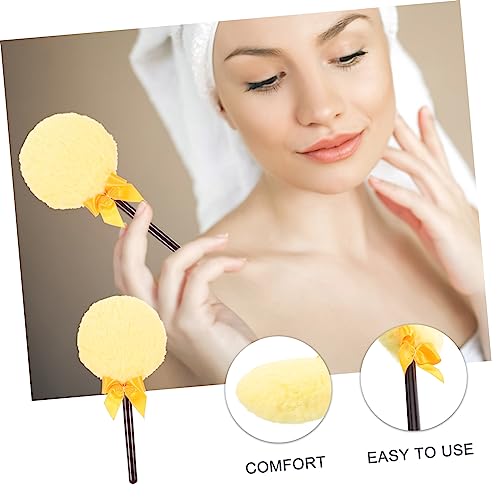 MAGICLULU Compact Plush Body Puff for Talcum Wear Resistant Ultra Soft Washable Reusable Makeup Tool Women Ideal for Loose Application - Image 4