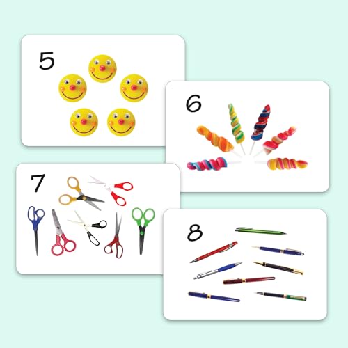 Hungry Brain Numbers Flash Cards for Toddlers & Kids | Montessori Early Learning Cards for Babies | Educational Toy for Ages 3 Months to 6 Years | Fun Preschool Activity & Gift