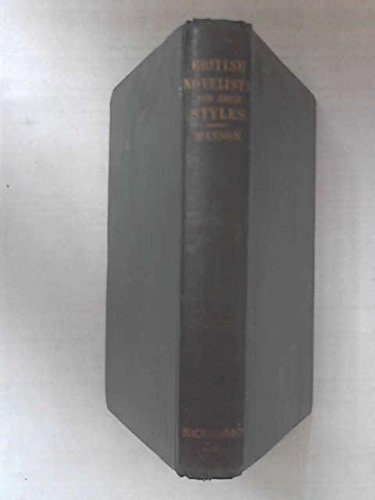 BRITISH NOVELISTS And Their Styles. Being a Cri... [German] B000MYWC14 Book Cover