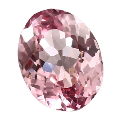 Morganite de Madagascar facettée ovale 14 mm d'exception pour bague GH_NAT_09648