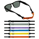 XWCHASA 6 Pcs Glasses Strap for Adult Kids, Multi-color Adjustable Sunglasses Eyeglasses Straps, Eye Glasses Strings, Around Neck Sports Glasses Strap for Outdoor Running Swimming