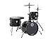 Ludwig LC178X016 Questlove Pocket Kit 4-Piece Drum Set-Black Sparkle Finish, inch