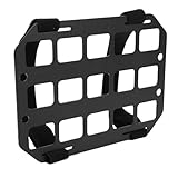 TIKATARER MOLLE-Panel, Aluminium-Fahrzeugaufbewahrungsorganisator für Autositz-Kopfstütze und L-Schiene, mit Mehreren Löchern für Werkzeuge und Ausrüstung, Kompatibel mit Limousine, SUV, Pickup,