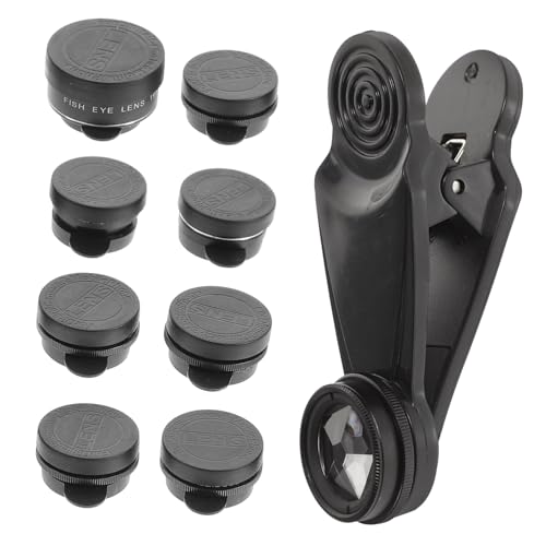 SEWACC 1Set Mobile Phone Camera Lens Kit Includes Wide Angle Fisheye and Macro Lenses Easy Installation for Smartphones Durable Versatile Lens for Photography