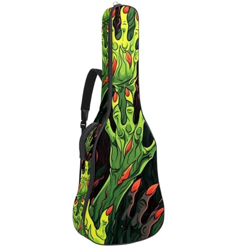 Sac de guitare Halloween housse acoustique et électrique avec bretelles