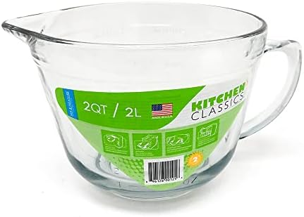 Kitchen Classics 2 Quart Batter Bowl, Mix and Measure