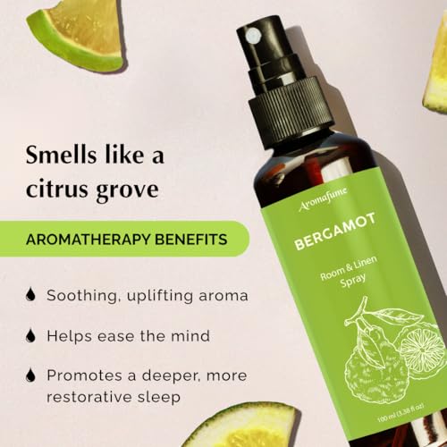 Image of Bergamot Air Freshener Spray for Room, Linen & Pillow 100ml by Aromafume