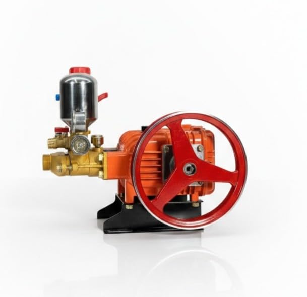KISAN HTP Pump - 30 | 800-1400 RPM | 5-40 Bar Pressure | High Pressure Triple Piston Sprayer Pump For Agriculture, Orchard | Compatible with Motor | Engine & Tractor-image-42