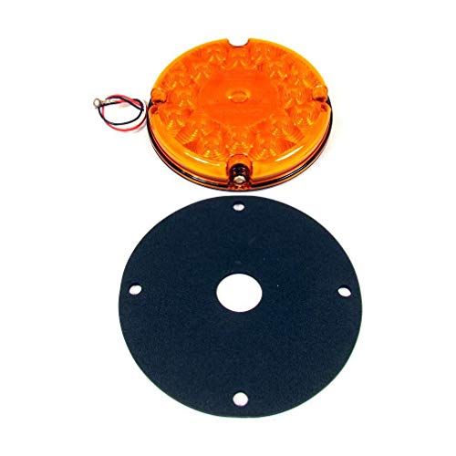 Luz trasera/indicadora LED redonda ámbar 7" Fortpro miniatura 2