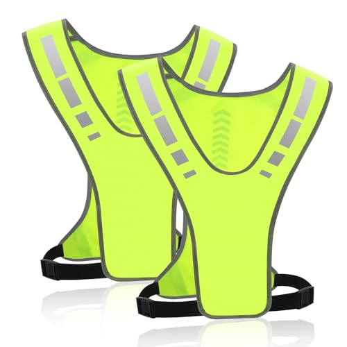flintronic 1PCS Laufweste, Warnweste Fahrrad, Reflektorweste Laufwes, Reflektierende Warnweste, für Damen Herren Kinder, für Joggen, Fahrrad, Für Damen & Herren, Atmungsaktiv, Leicht