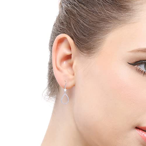 Étoile en Argent boucle d'oreille pendante pour sublimer vos tenues de soirée