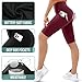 SUNCLOVE 3 Pack Biker Shorts for Women Tummy Control Workout Yoga Gym Running Shorts with Pockets