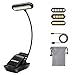 Produktbild MOSUO 9 LED Leselampe Buch Klemme Buchlampe Wiederaufladbar Klemmleuchte mit 3 Licht (Warmes, Weißes und Warmweißes), 3-Stufe Helligkeit, USB Kabel, für Buch, Bett, Notenständer- Horizontal Kopf
