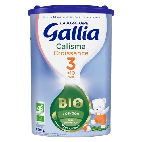Gallia calisma bio croissance lait 3ème âge 800g