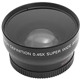 Compatible for Nikon 18-55mm 55-200mm 50mm F1.4 50mm Lenses, 52mm 0.45x Fisheye Wide Angle Macro Lens, Infrared Compatible