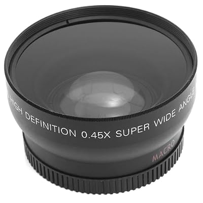 Compatible for Nikon 18-55mm 55-200mm 50mm F1.4 50mm Lenses, 52mm 0.45x Fisheye Wide Angle Macro Lens, Infrared Compatible