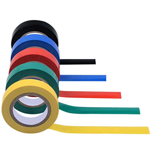 ULTECHNOVO 10Pcs Fita ElÃ©trica de Vinil Pvc Fita Retardante de Chamas Resistente Ao Calor Fita ElÃ©
