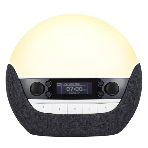 Lumie Bodyclock Luxe 750DAB - Lichtwecker, DAB-Radio, Bluetooth Lautsprecher & Wenig Blaulicht für...