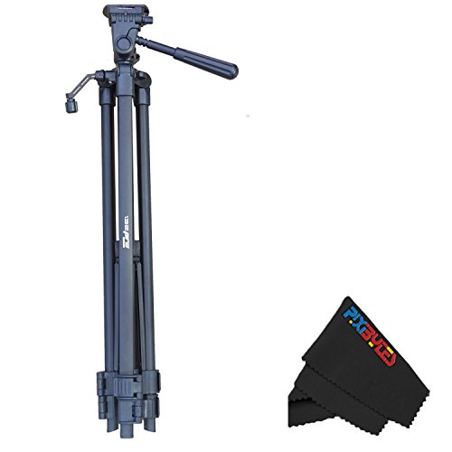 Professional 72-inch Tripod 3-Way Panhead Tilt Motion with Built in Bubble Level for Sony Handycam & HD Flash Memory Camcorders