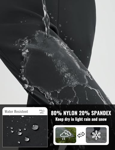 beleaf Women's Fleece Lined Pants High Waisted Golf Pants Winter Warm Thermal Water Resistant Thick Pants Travel Work Casual3