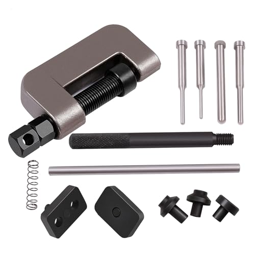 Image of SCITOO 13 pcs Motorcycle Chain Breaker Set,Chain Removal Tool Chain Cutter and Riveter Kit for Cam and 35 to 630 Chains