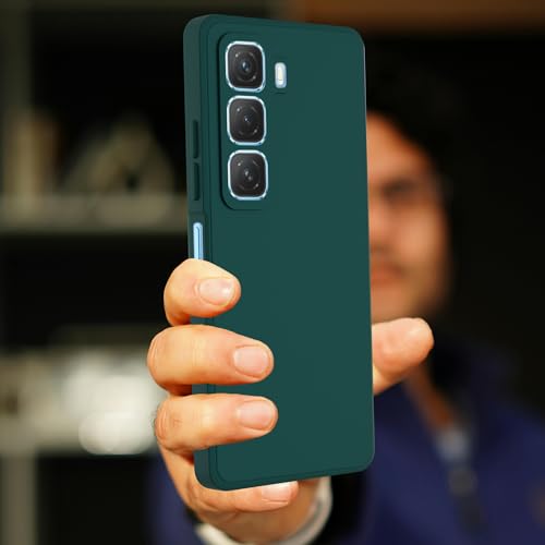 Image of A rtistque Back Cover Case for Infinix Hot 50 5G with Camera Protection | Shockproof TPU | Stylish Protective Design | Slim Fit | Ultra Matte | Infinix Hot 50 5g Back Cover - Green