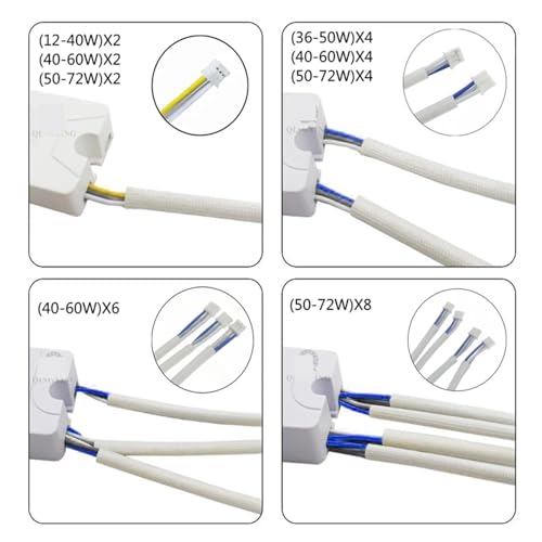 Controlador LED 2,4G 40-60W con mando para corriente constante AC220V 3