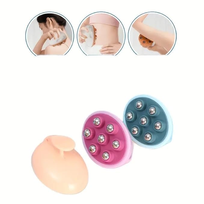 7 Ball Roller Massager 360 Degree Rotatable Pain Relief Relax Massager Hand Held Circular Muscle Roller For Leg Neck Hand (Pack of 1 Multicolor) 7 Ball Roller Massager 360 Degree Rotatable Pain Relief Relax Massager Hand Held Circular Muscle Roller For Leg Neck Hand (Pack of 1 Multicolor)