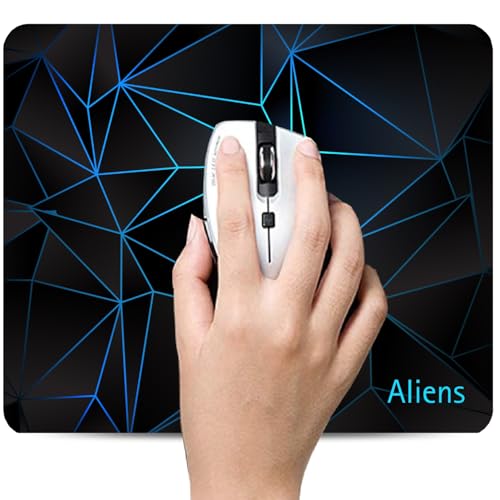 Image of Aliens Mouse Pad for Computer, Laptop, Smooth Premium Cloth Surface, Non-Slip Rubber Base, Speed and Precision Operation Compatible with Laser and Optical Mouse, Gaming, Office, Home 230x190mm (3D-01)
