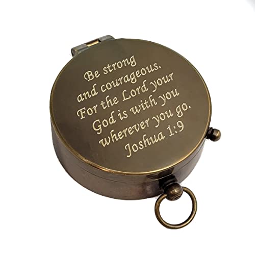 Brújula personalizada de latón 2x2 pulgadas 8 onzas miniatura 4