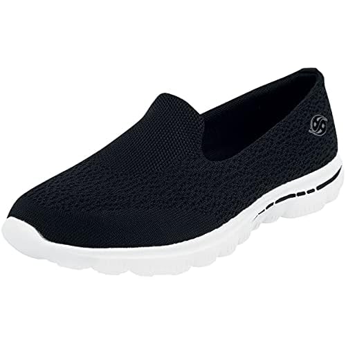 Dockers by Gerli Damen Slipper Grau, Blau, Schwarz, Schuhgröße:EUR 39, Farbe:Schwarztöne