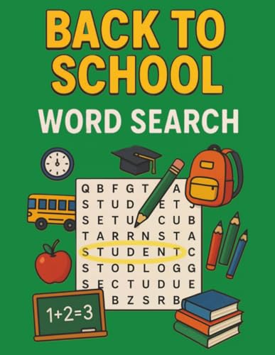 Back to School Word Search: Puzzles for 1st, 2nd, 3rd, and 4th Graders  (Children’s Activity Book)
